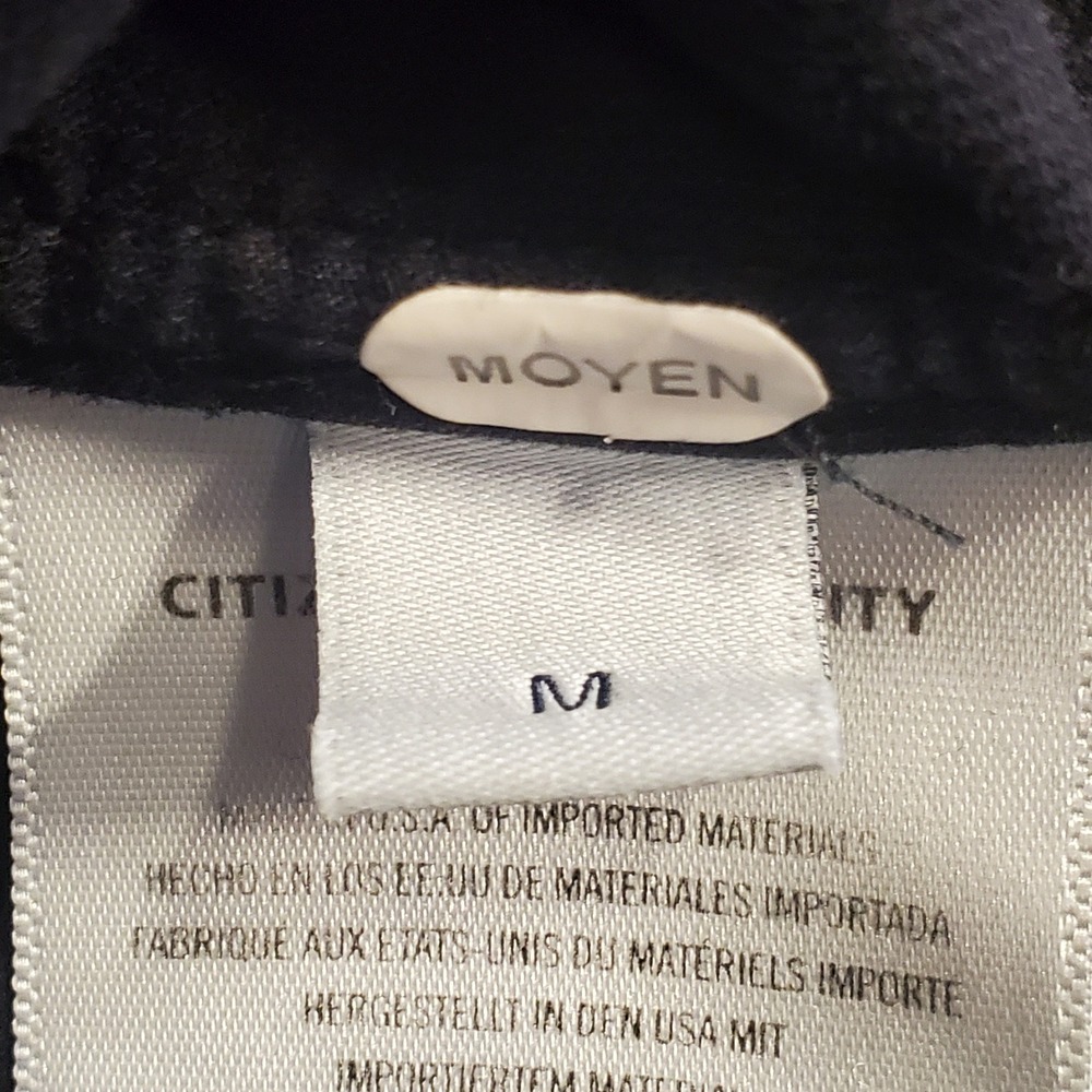Citizens of Humanity Kayla Button Up Shirt M Blue 100% Cotton Oversized USA Made - Picture 7 of 11